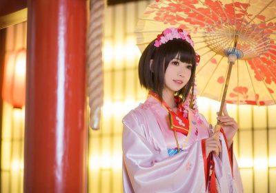 惊艳无比的鳗鱼霏儿cos作品，赛车女郎造型爆棚