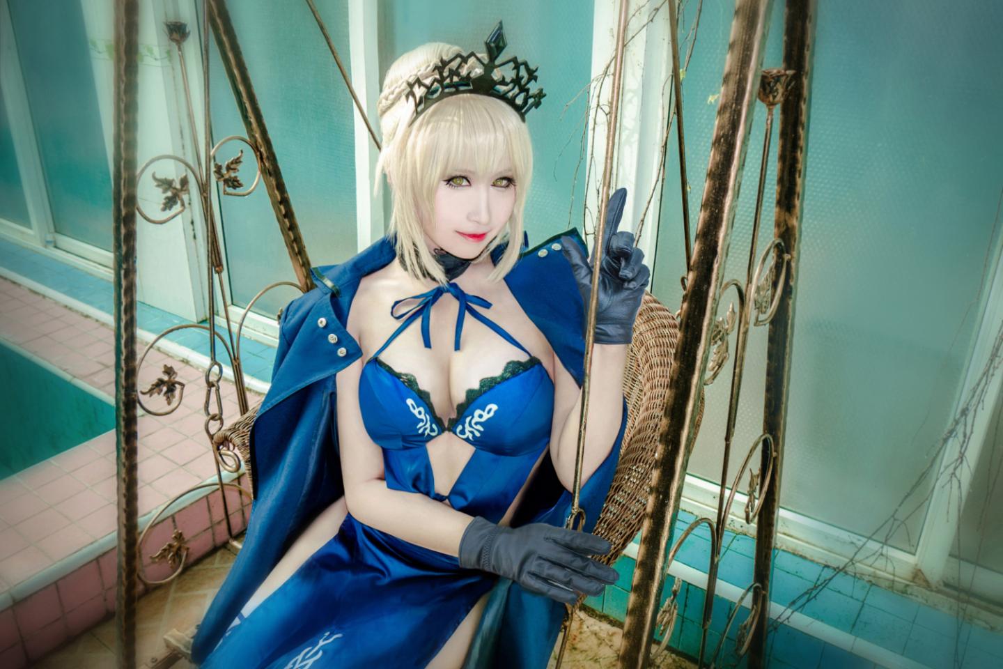 FateGrandOrder 黑saber cosplay欣赏（CN：虚空_澪绫）-9