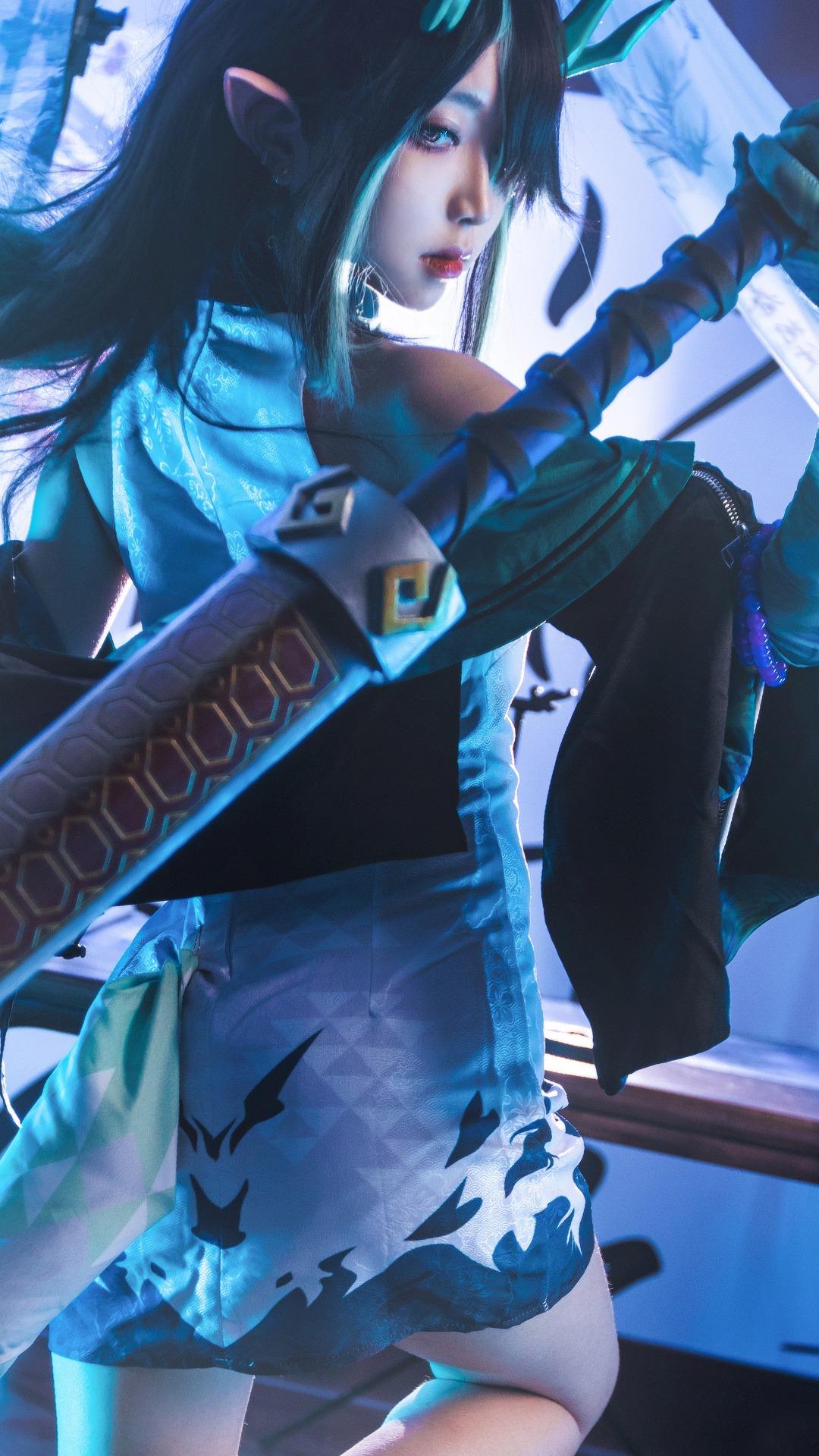 《明日方舟》夕 真人COS图(CN:_壮汉七煞_)-1 《明日方舟》夕 真人COS图(CN:_壮汉七煞_)-1