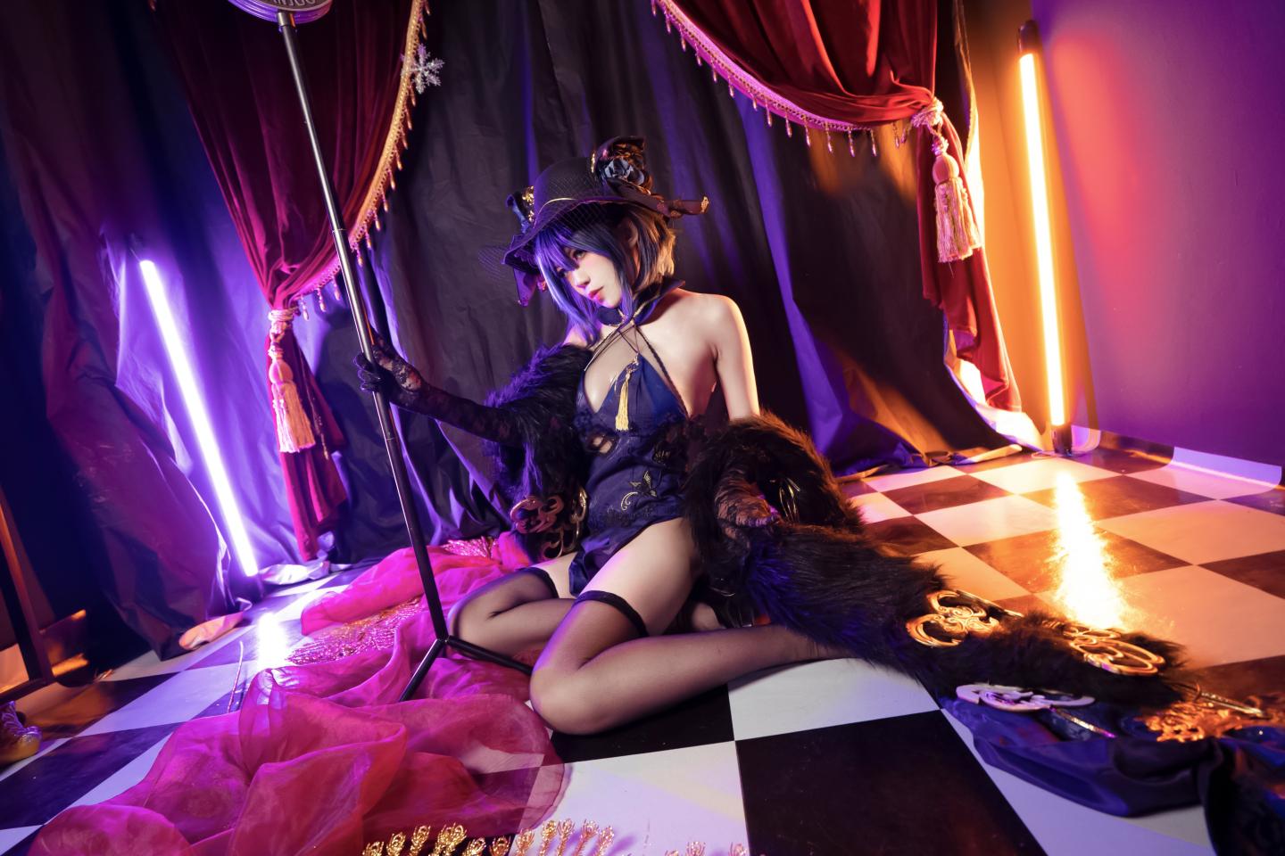 碧海航线 柴郡旗袍 『 音乐绚烂CaitSith 』COS图欣赏-2 碧海航线 柴郡旗袍 『 音乐绚烂CaitSith 』COS图欣赏-2