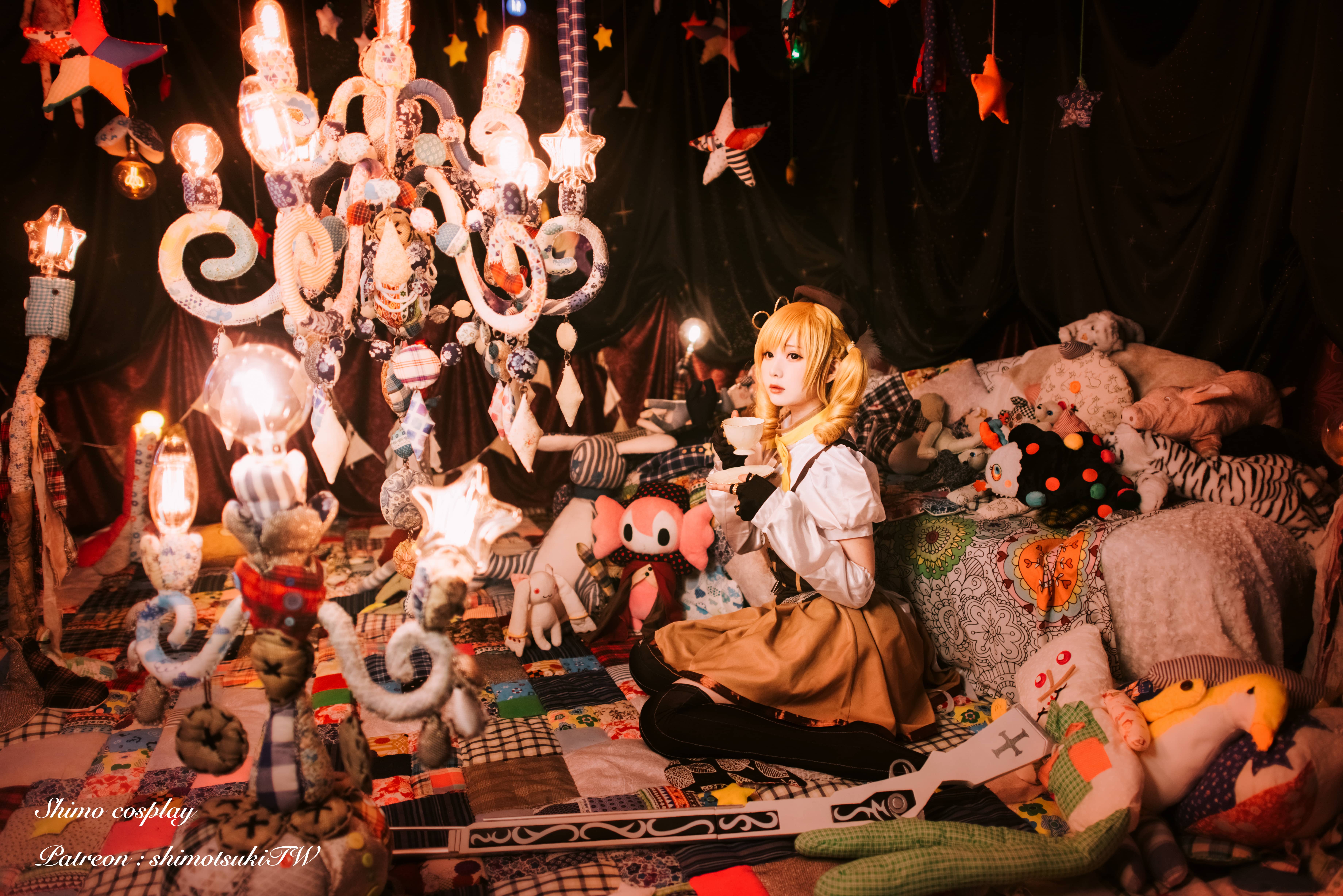 台湾妹子霜月shimo《魔法少女小圆》巴麻美COS图片-1