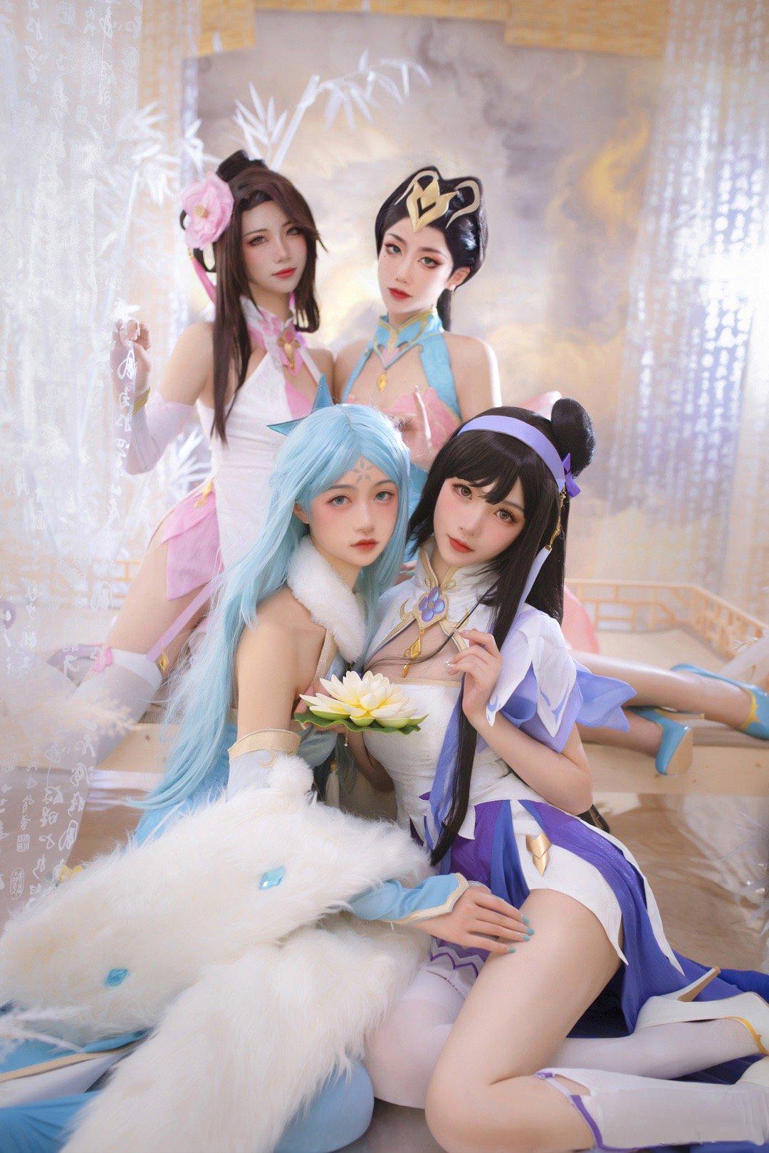 四大美女同款出镜《王者荣耀》英雄人物旗袍装-2 四大美女同款出镜《王者荣耀》英雄人物旗袍装-2