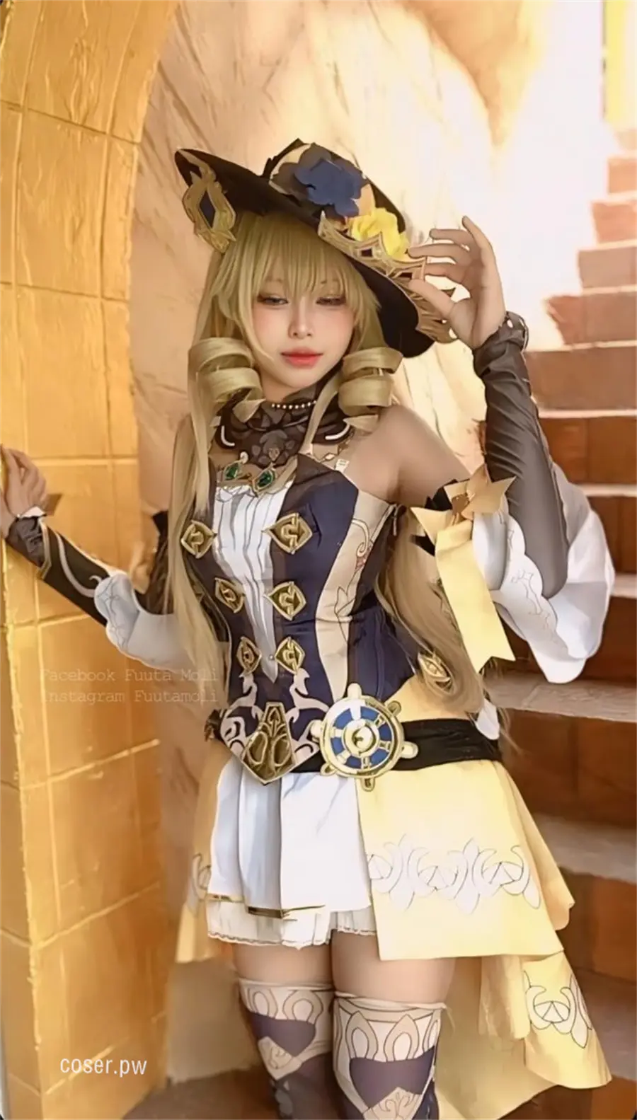 泰国Coser FuutaMoli完美演绎《原神》角色娜维娅-3 泰国Coser FuutaMoli完美演绎《原神》角色娜维娅-3