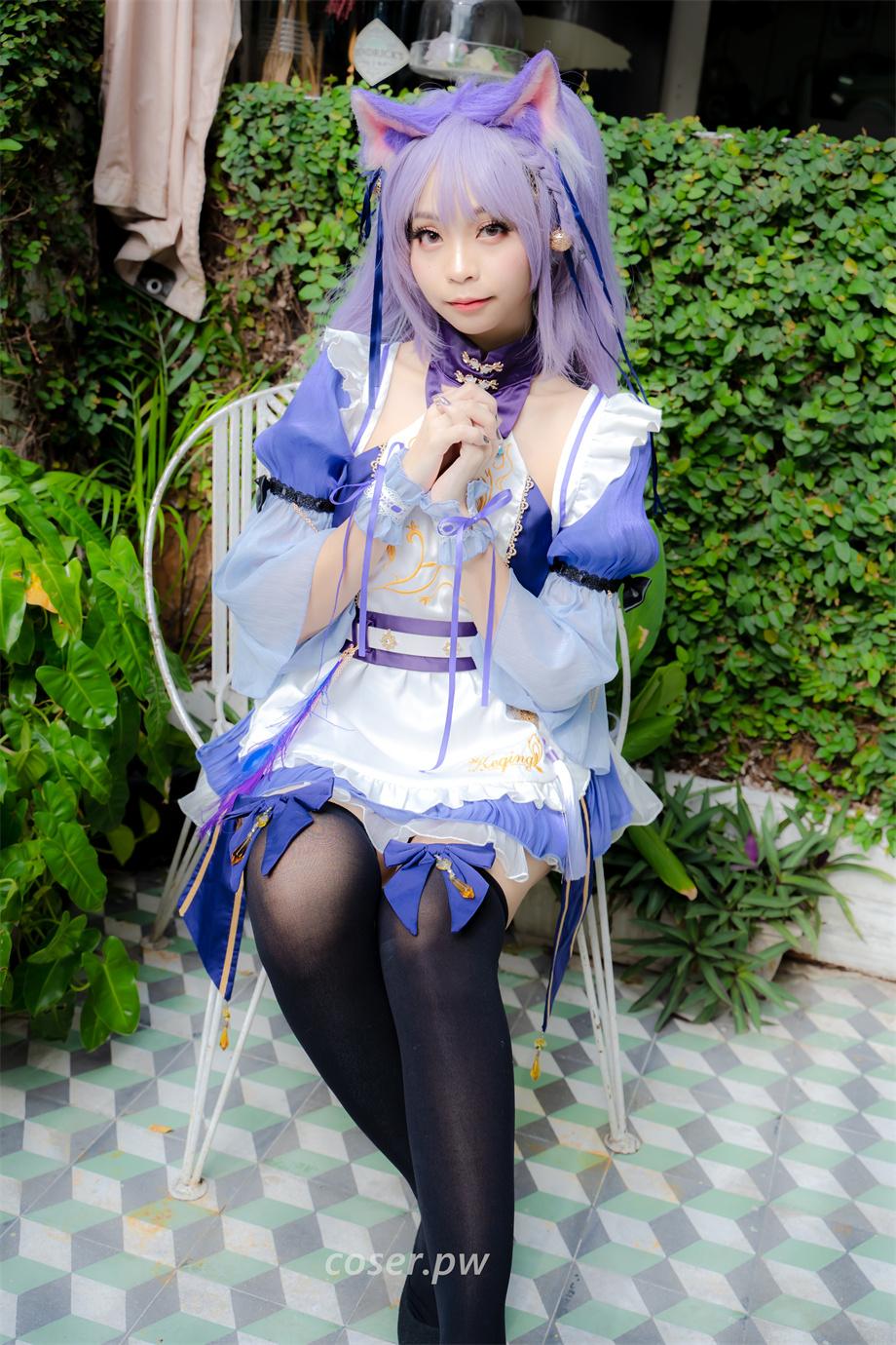 泰国coser Kadorin Hitomi介绍，品原神刻晴cos-1