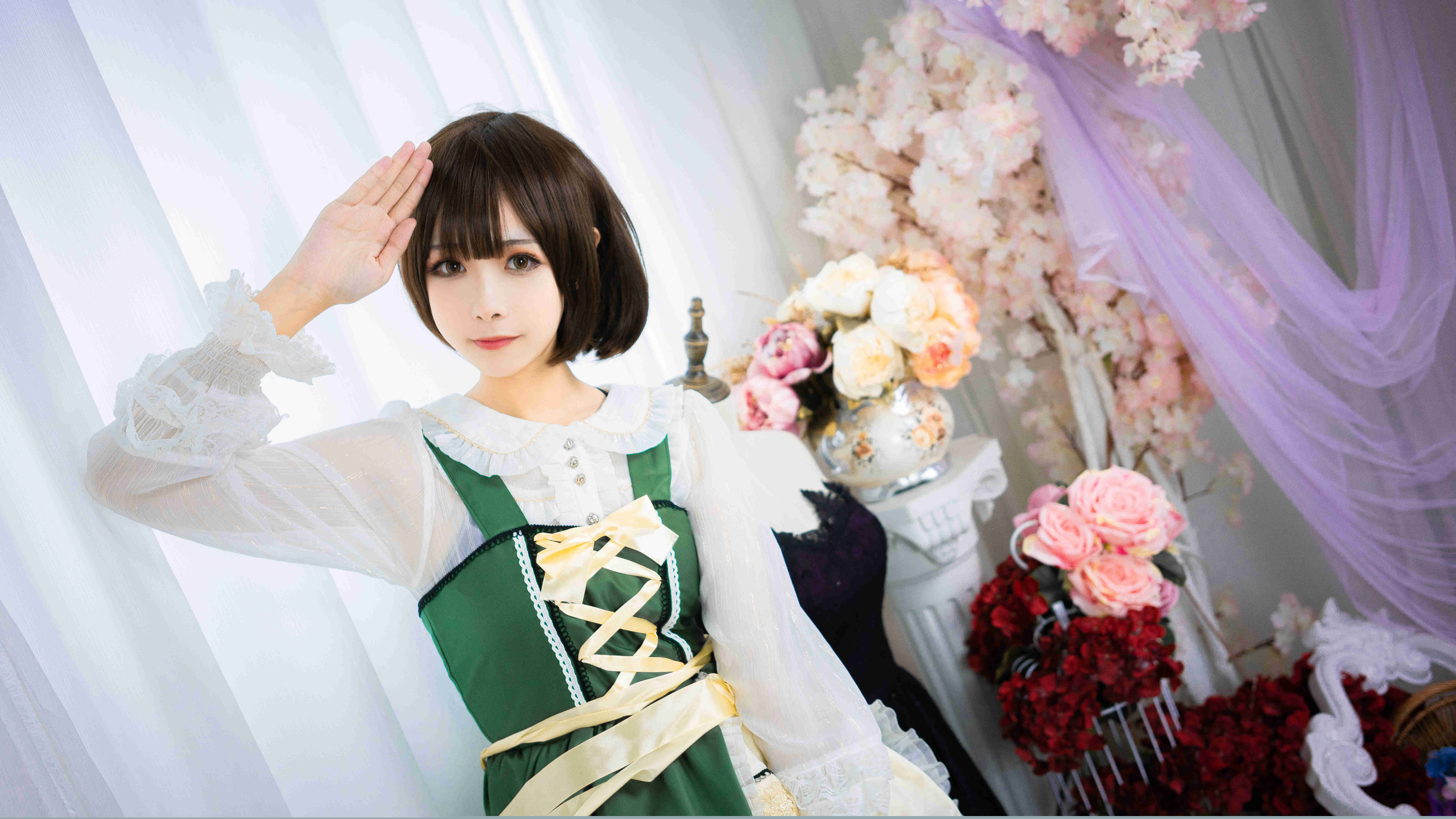 Momoko葵葵翠之海陆乃作品图欣赏，仙女般姿势-2