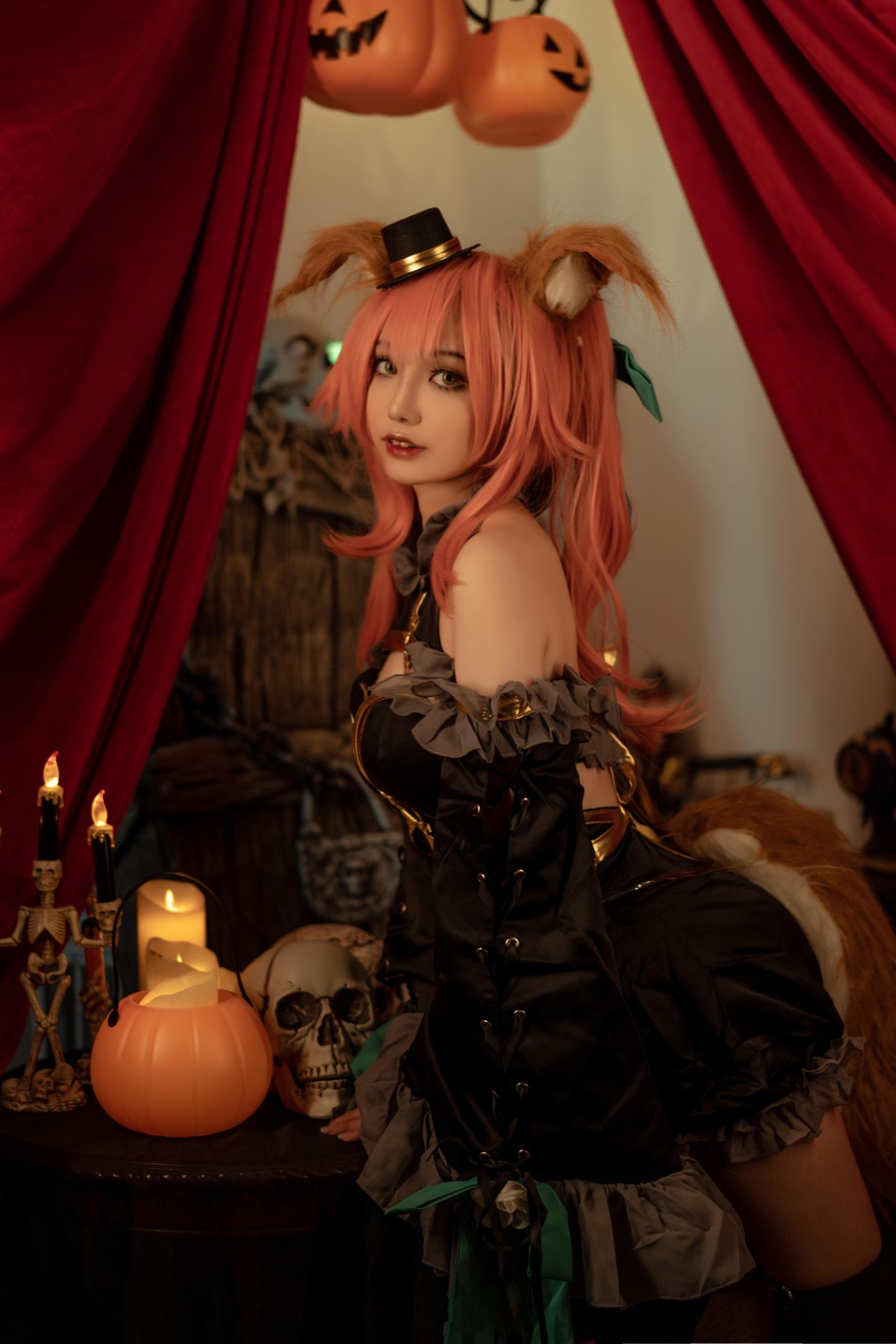 玉藻前漆黑魔术师COS图（CN：凌凌子）-1