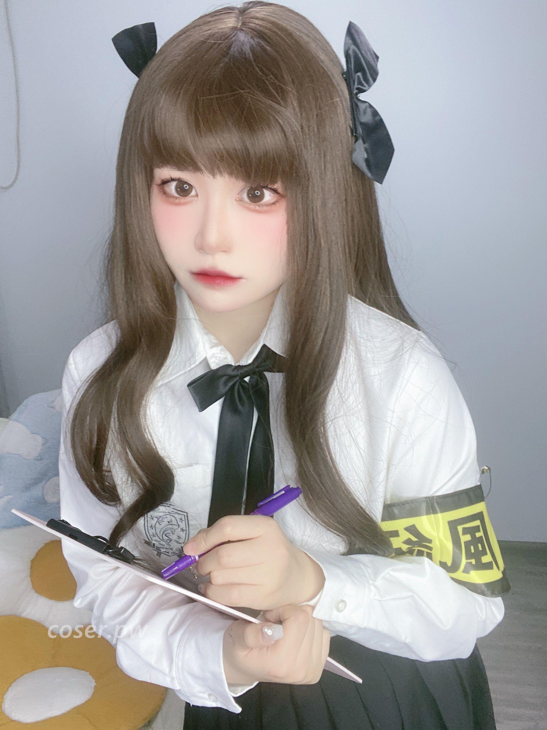 aki小九九化身风纪委员：高颜值与高还原度的完美结合！-2