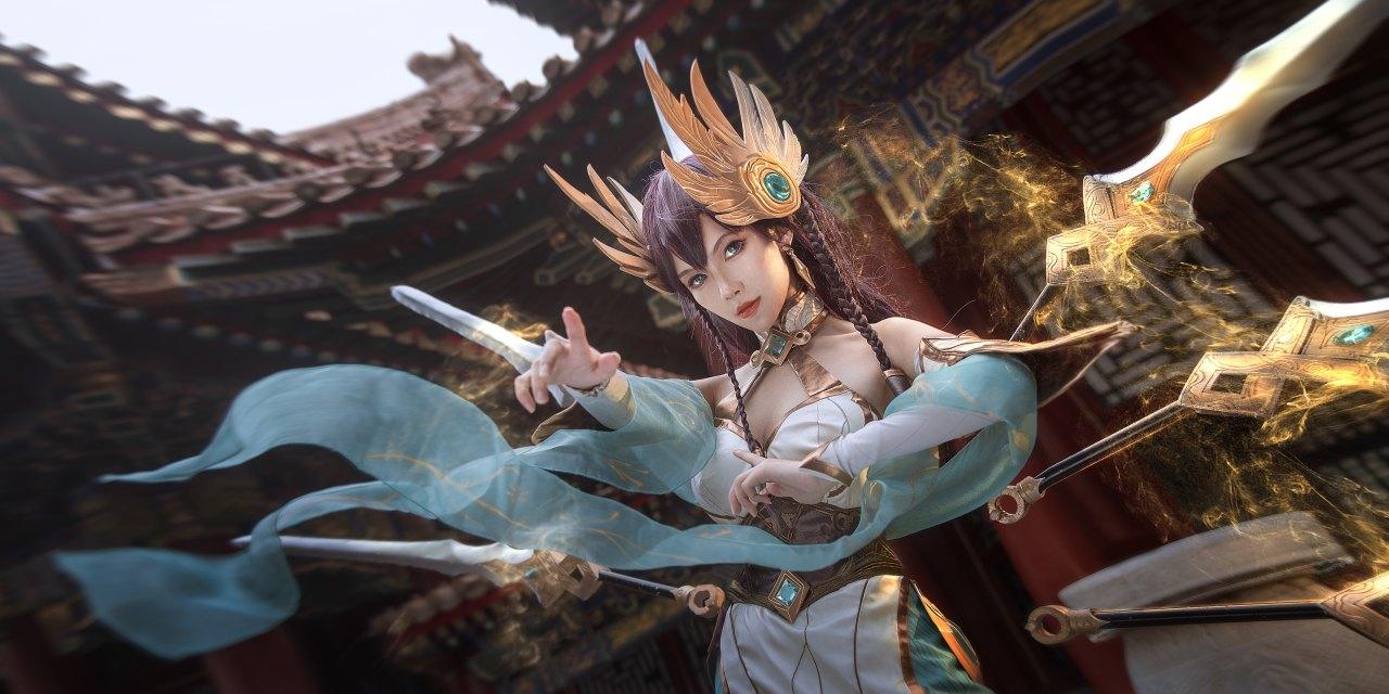 《英雄联盟》人物艾瑞莉娅COS真人图刀妹（CN：月潋寒殇）-5