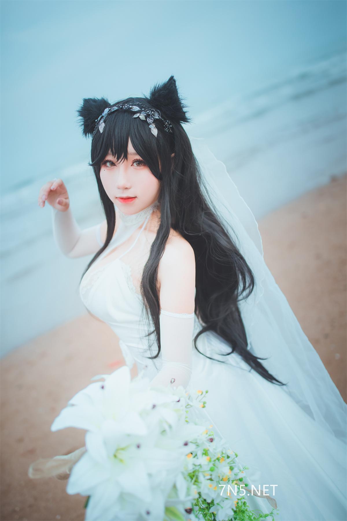从从从从鸾cosplay作品图集，真正的爱宕婚纱！-1