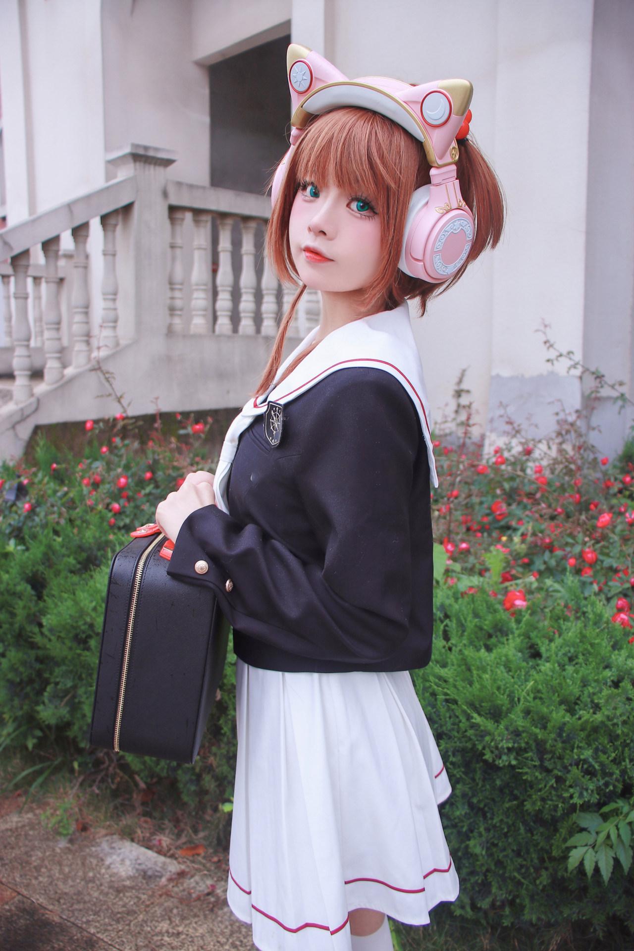 动漫《魔卡少女樱》小樱真人COS图 (CN：小奶糕Milky)-2