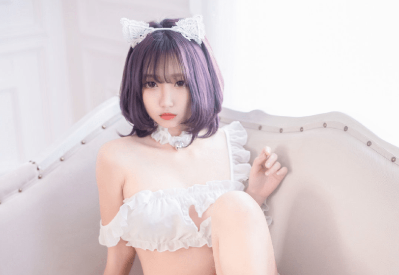 柒柒要乖额女仆装，迷人曲线总是别具一格-2