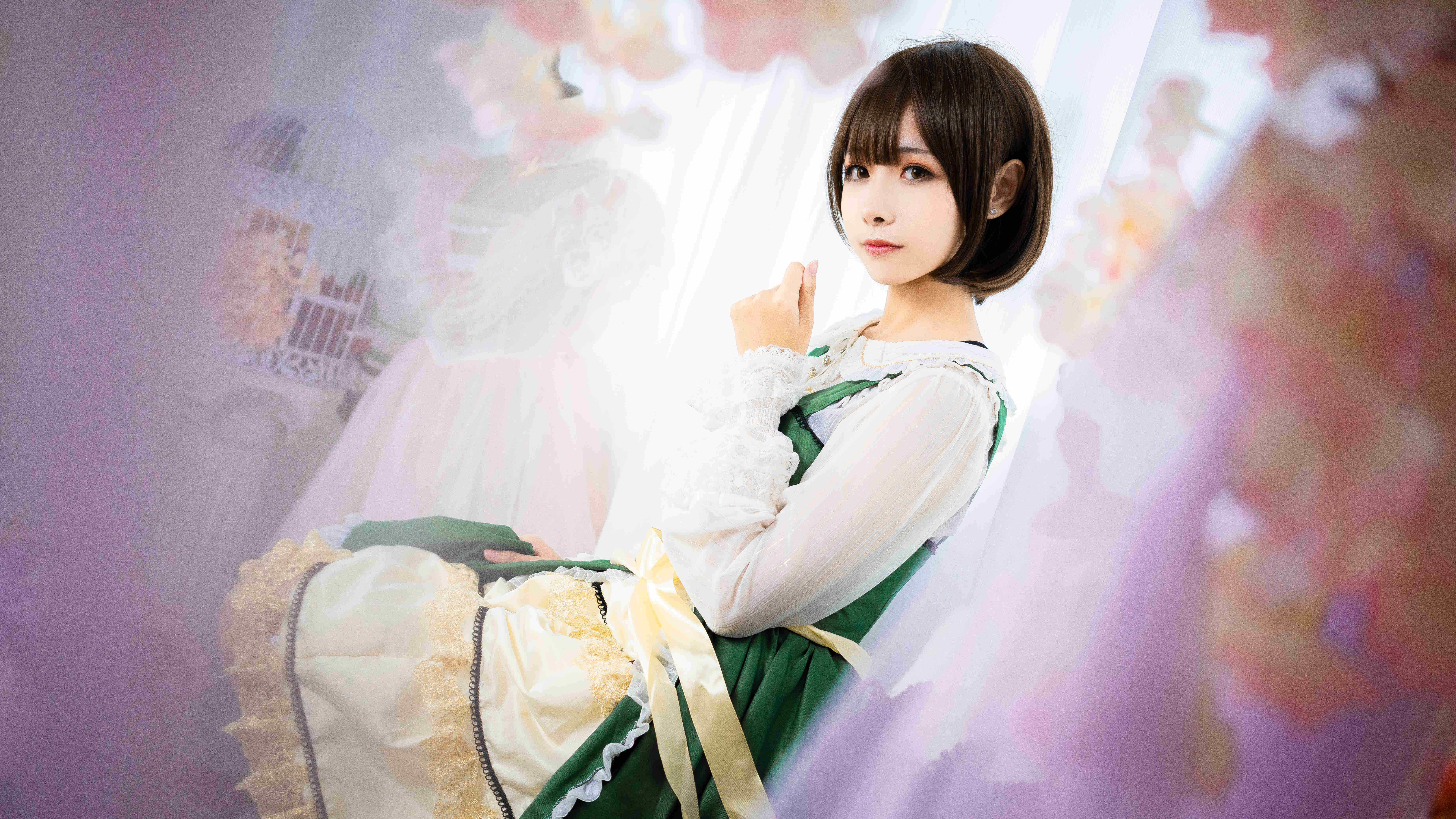 Momoko葵葵翠之海陆乃作品图欣赏，仙女般姿势-3