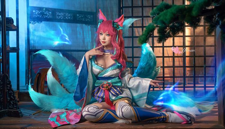 《英雄联盟》灵魂莲华 阿狸COS真人图(CN:亦南南南)-1