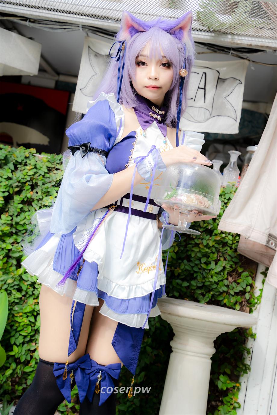 泰国coser Kadorin Hitomi介绍，品原神刻晴cos-2