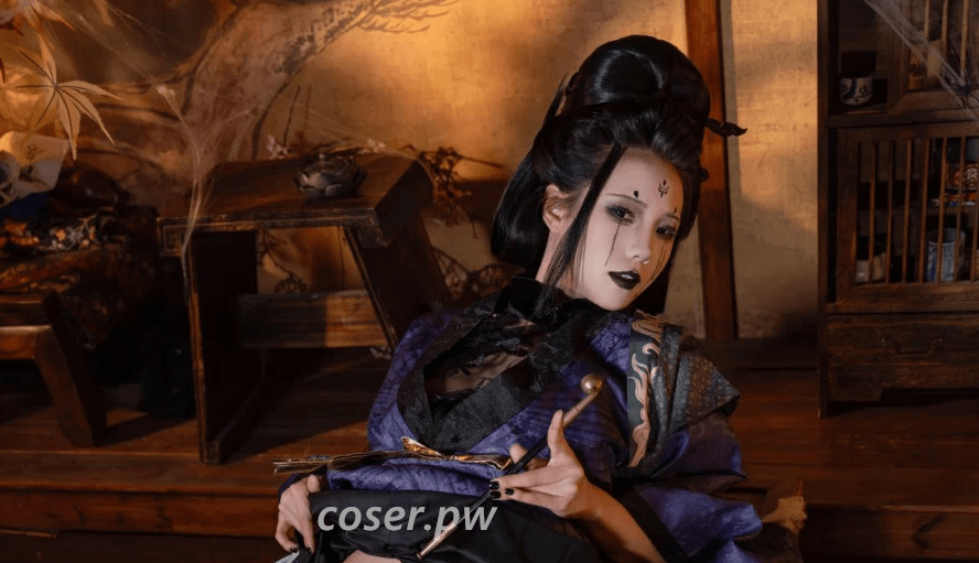 咬一口兔娘（yiko湿润兔 黏黏团子兔）10月新图蜘蛛精四妹分享-2