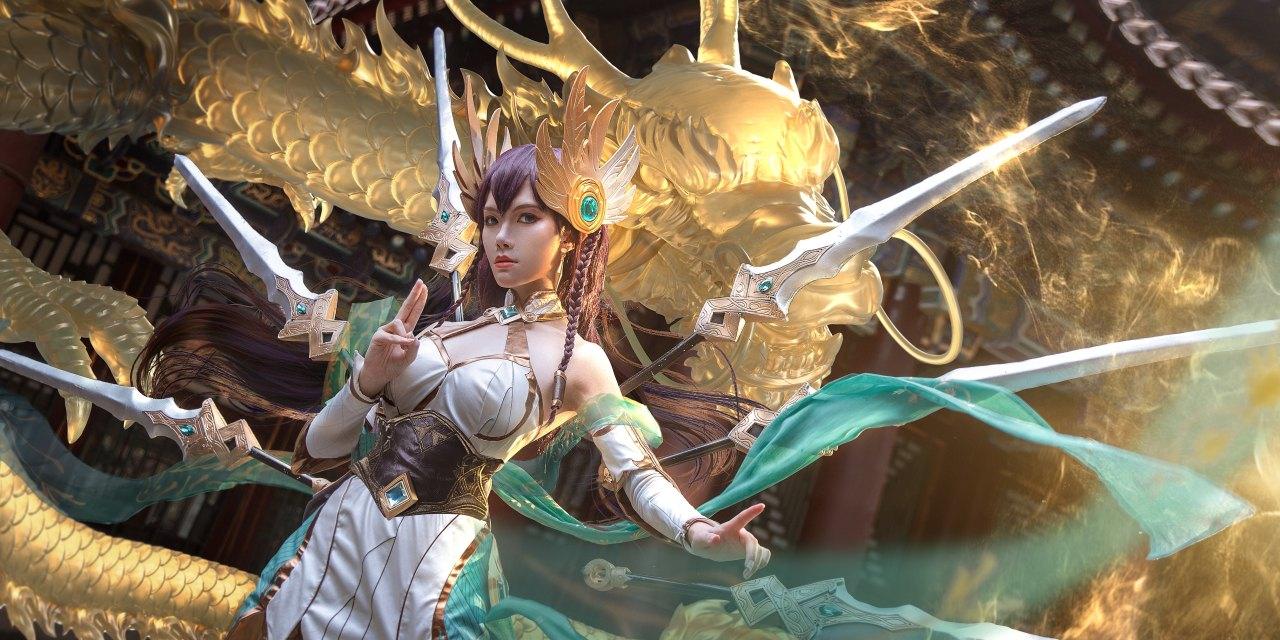 《英雄联盟》人物艾瑞莉娅COS真人图刀妹（CN：月潋寒殇）-8