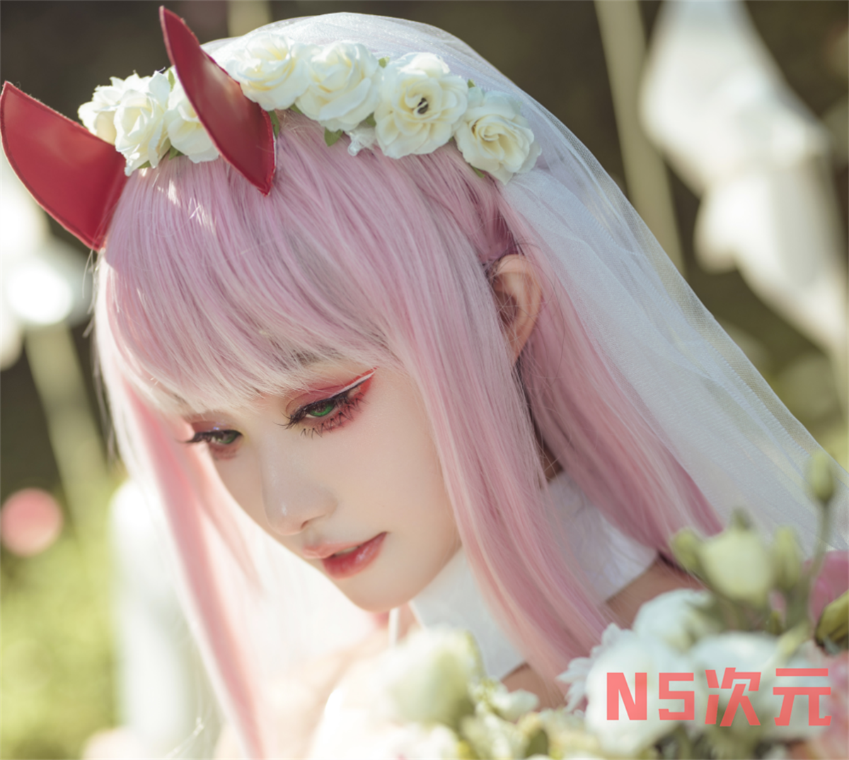 一套麻衣学姐兔女郎COSPLAY走红的动漫博主 沧霁桔梗-1