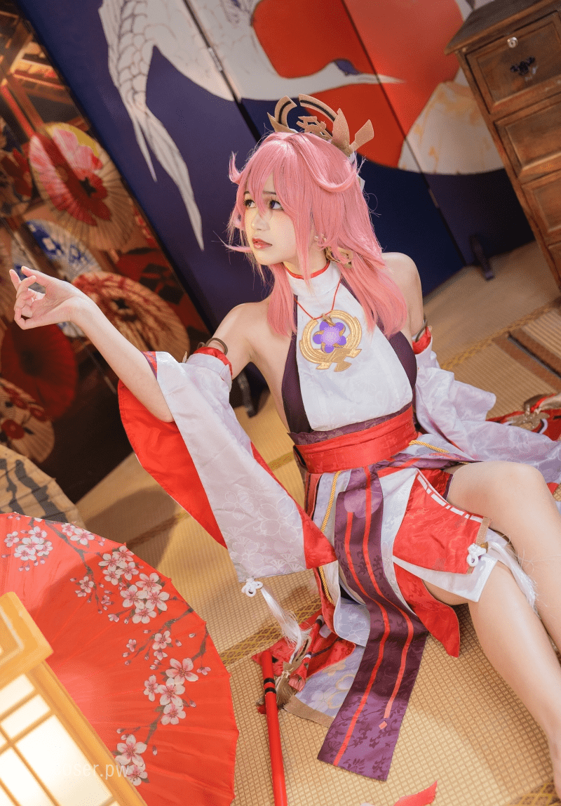 喵喵的喵吖的八重神子COSPLAY,精准还原每一个细节-2 喵喵的喵吖的八重神子COSPLAY,精准还原每一个细节-2