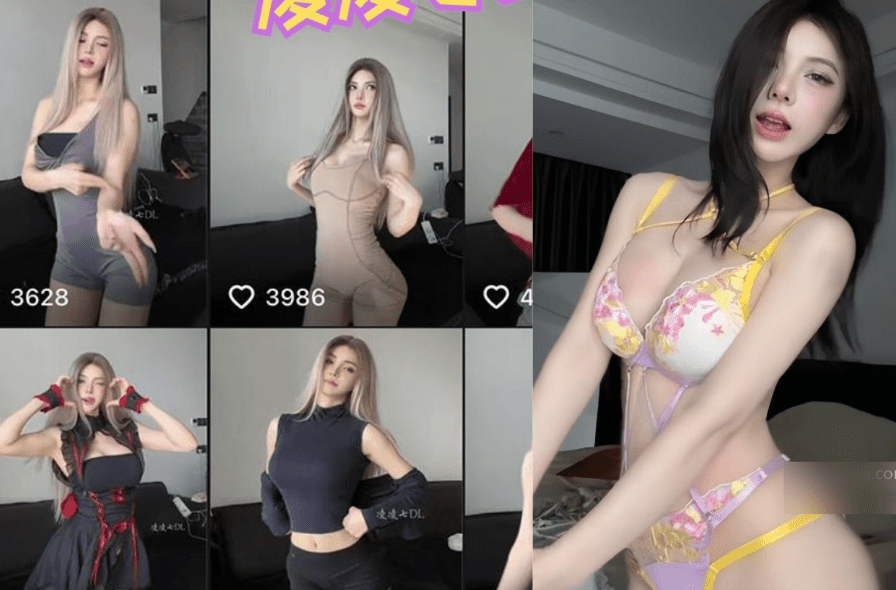 凌凌七DL个人简介，姿态优雅，长发自然垂落！-3