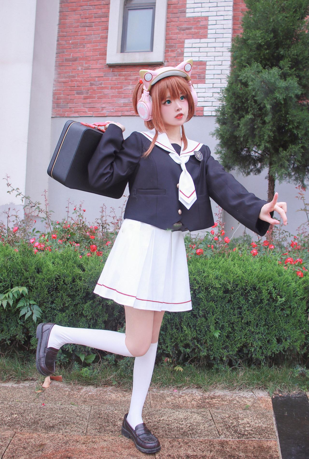 动漫《魔卡少女樱》小樱真人COS图 (CN：小奶糕Milky)-3