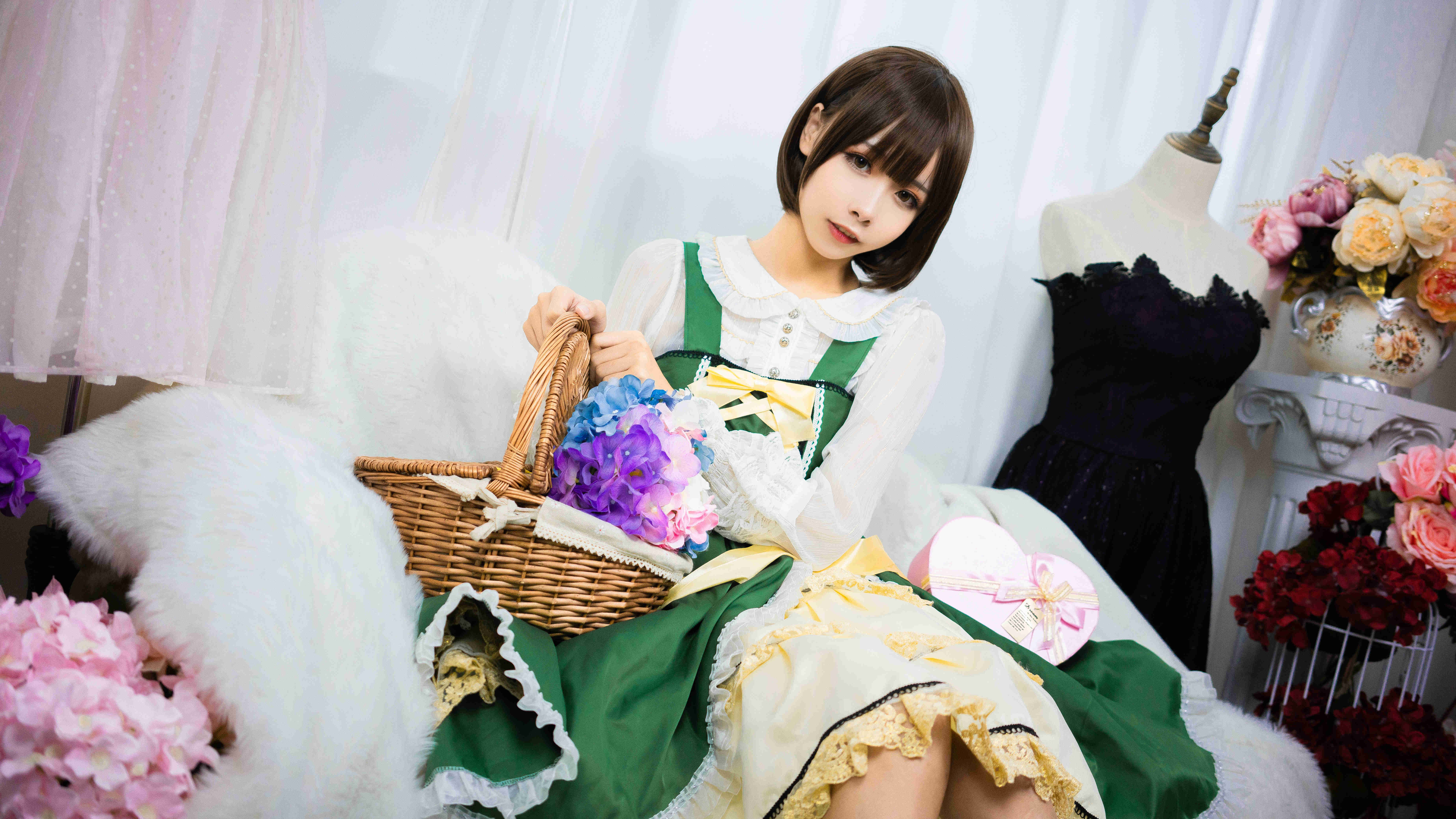 Momoko葵葵翠之海陆乃作品图欣赏，仙女般姿势-5