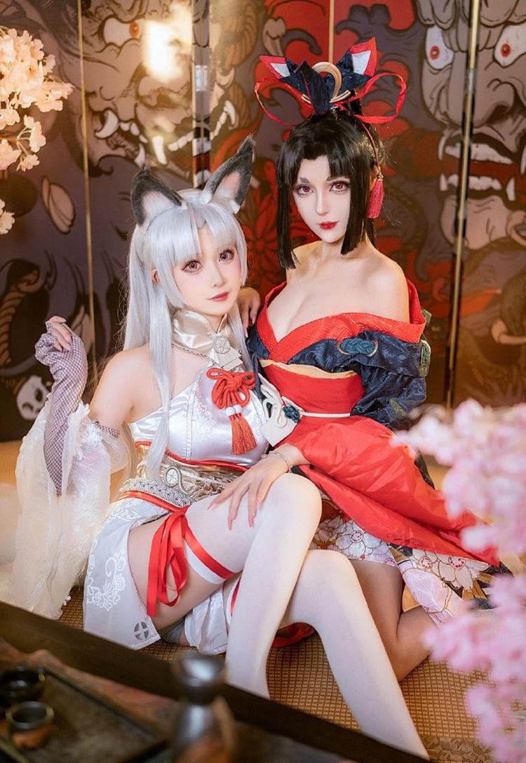《永劫无间》妖刀姬&胡桃真人COS(CN:奶狮&阳炎型小菠萝)-1 《永劫无间》妖刀姬&胡桃真人COS(CN:奶狮&阳炎型小菠萝)-1