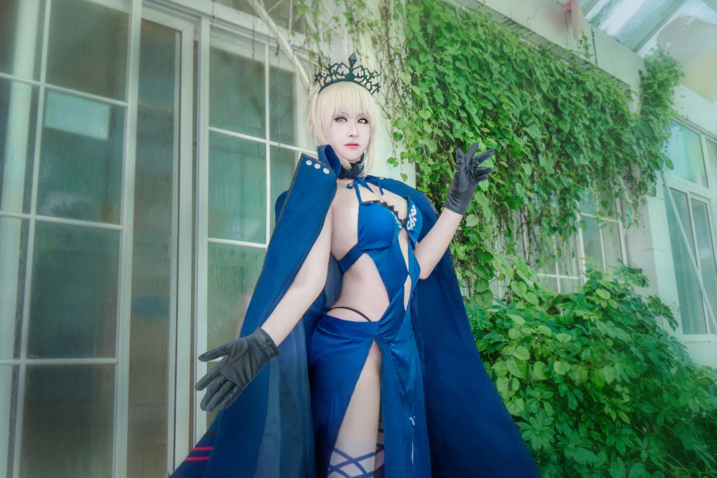 FateGrandOrder 黑saber cosplay欣赏（CN：虚空_澪绫）-4