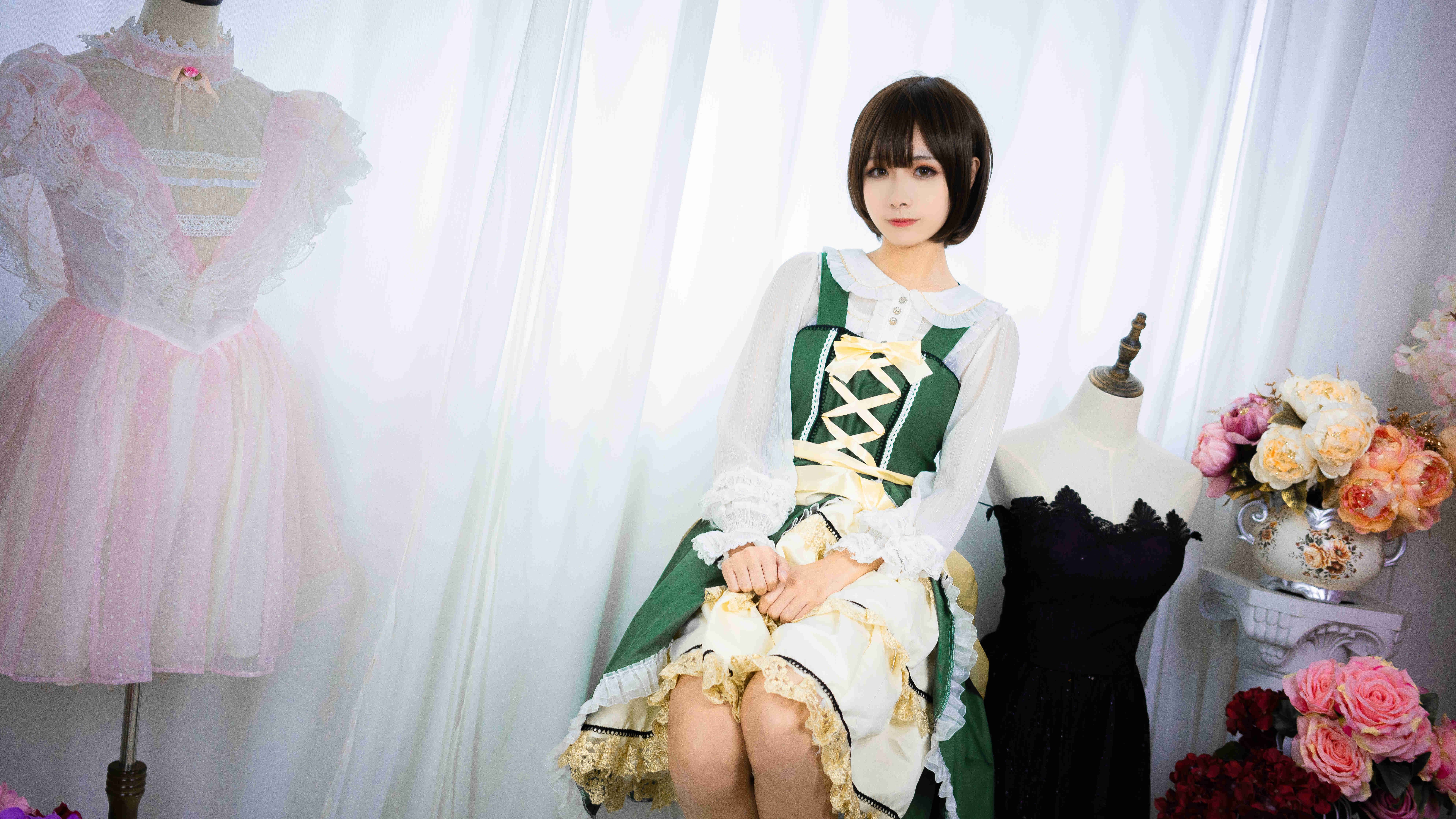 Momoko葵葵翠之海陆乃作品图欣赏，仙女般姿势-4