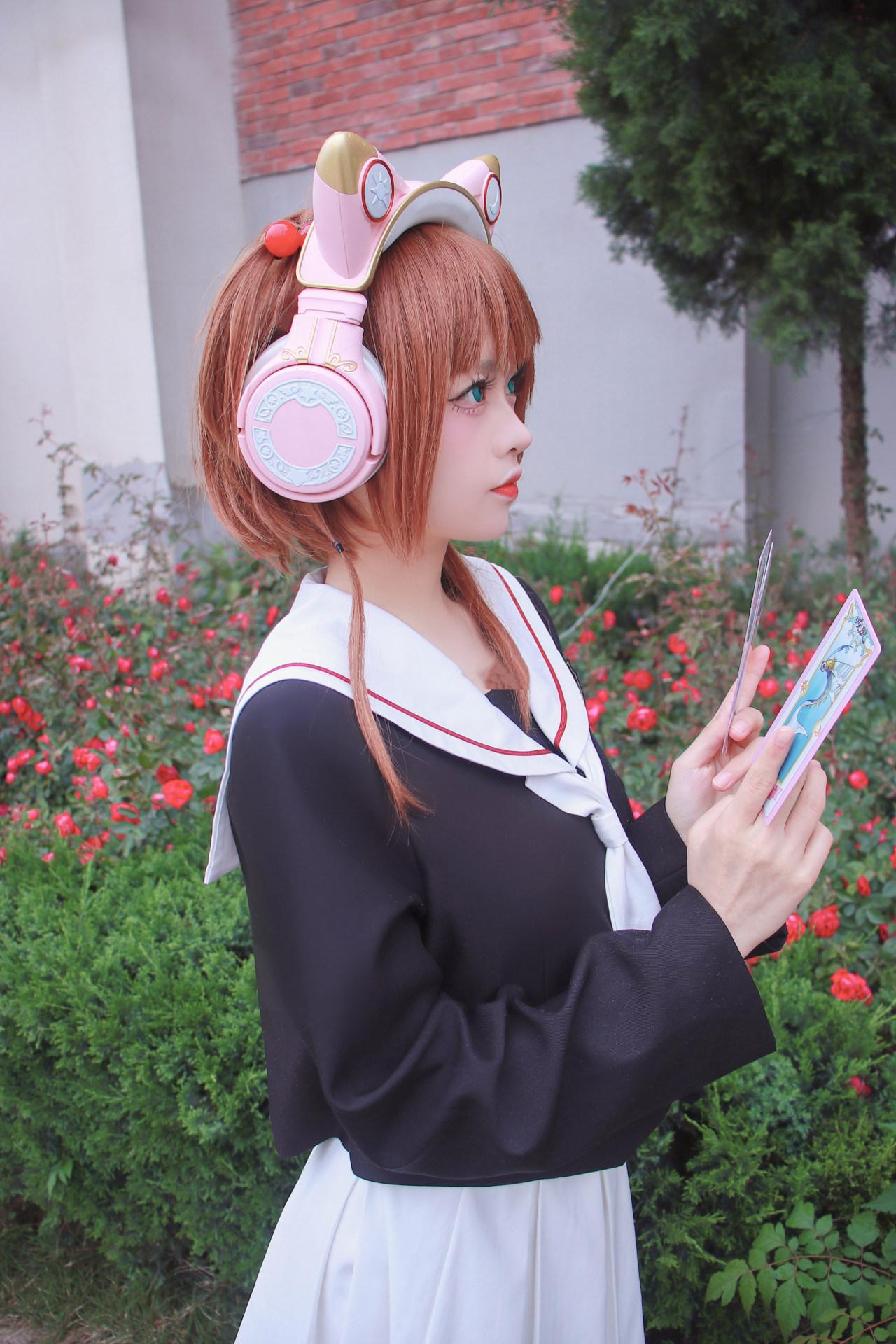 动漫《魔卡少女樱》小樱真人COS图 (CN：小奶糕Milky)-6