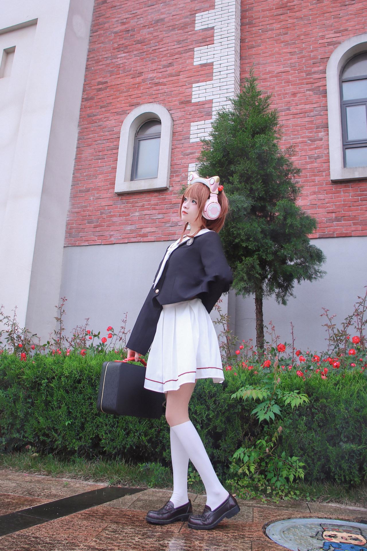 动漫《魔卡少女樱》小樱真人COS图 (CN：小奶糕Milky)-7