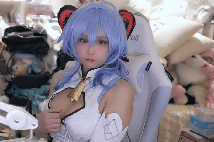 浅野菌子甘雨付费cos图集，成长路上的又一个亮点-2