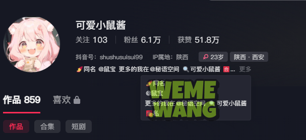 探索时尚与个性结合的魅力 —— 抖音红人可爱小鼠酱的独特魅力-3