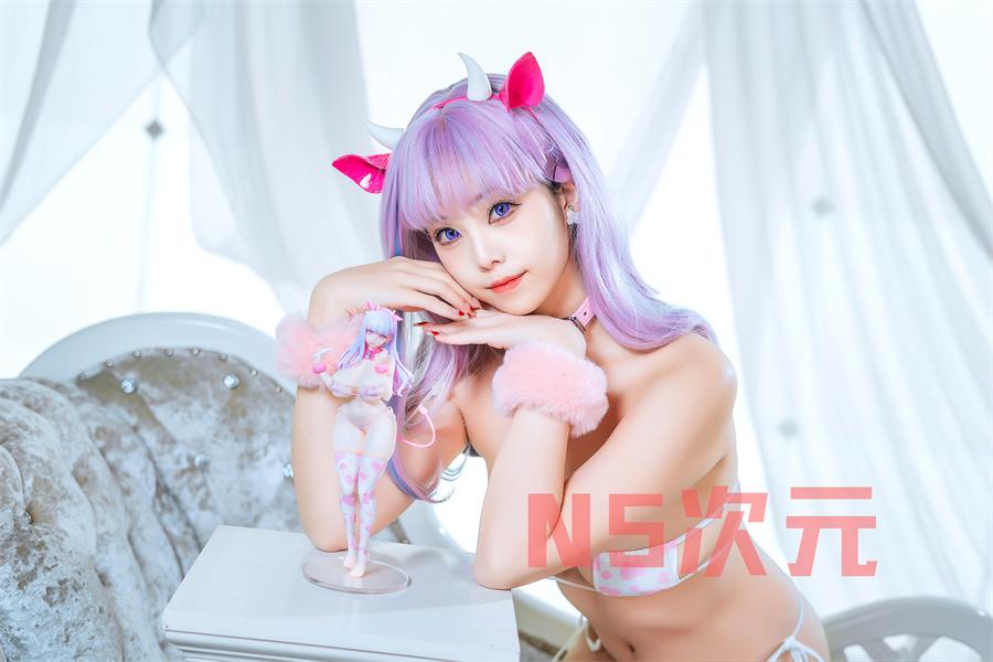 蜜汁猫裘普利茅斯奶牛装ver图片，整体视觉效果诱人的很-1