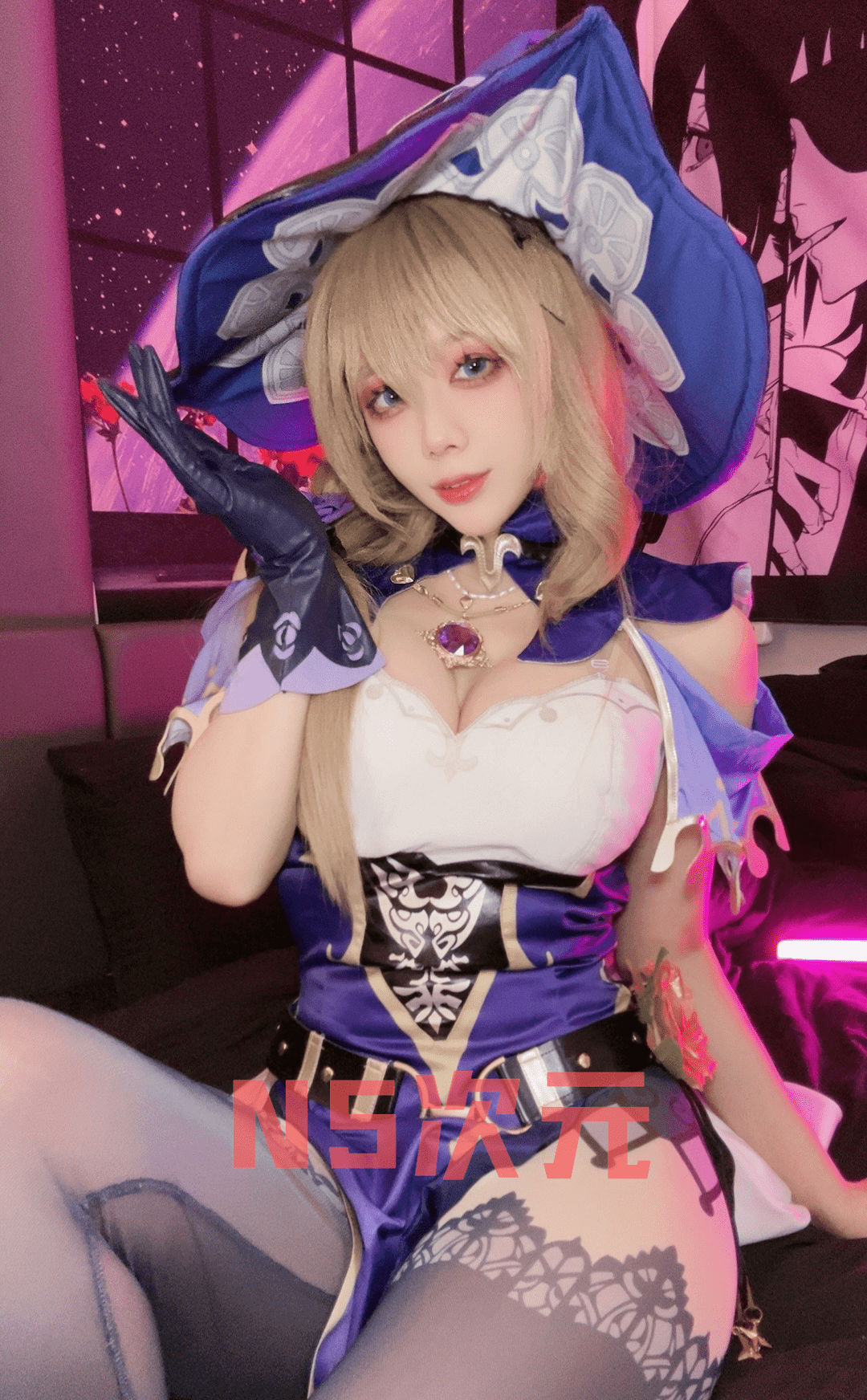 九言（阿九从不咕咕）最新作品《原神》丽莎COS-1