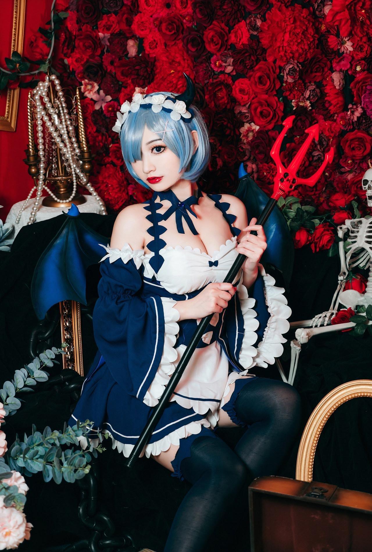 《从零开始的异世界生活》蕾姆小恶魔COS(CN:桃墨公子x)-1 《从零开始的异世界生活》蕾姆小恶魔COS(CN:桃墨公子x)-1