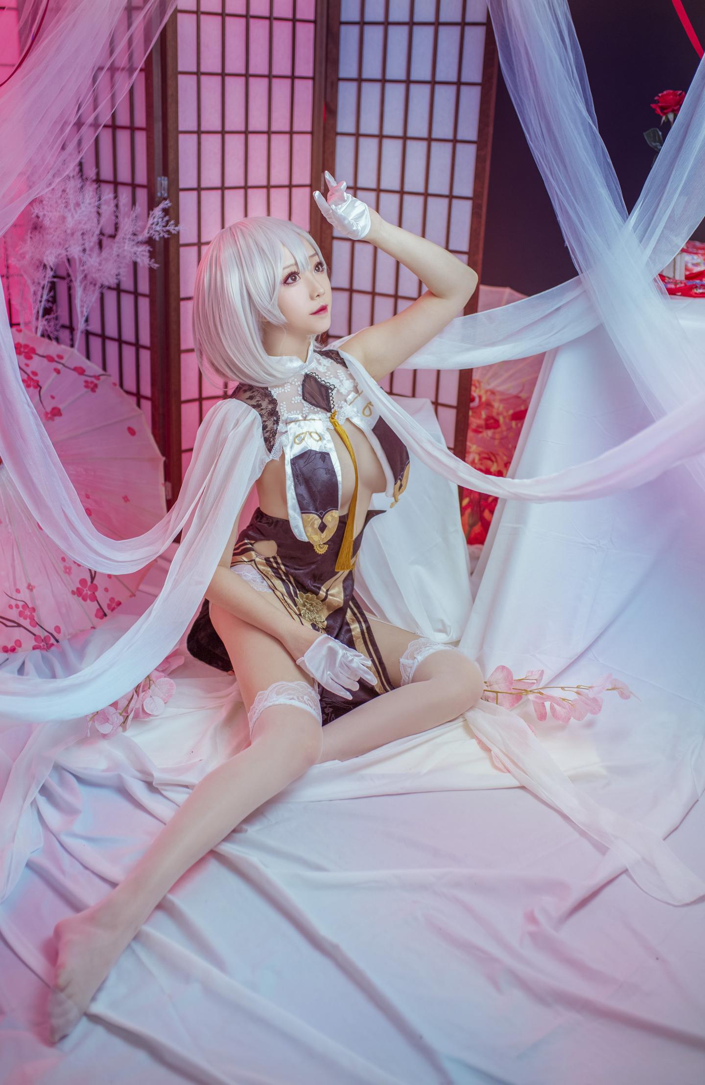 《碧蓝航线》天狼星旗袍cosplay真人图欣赏-2