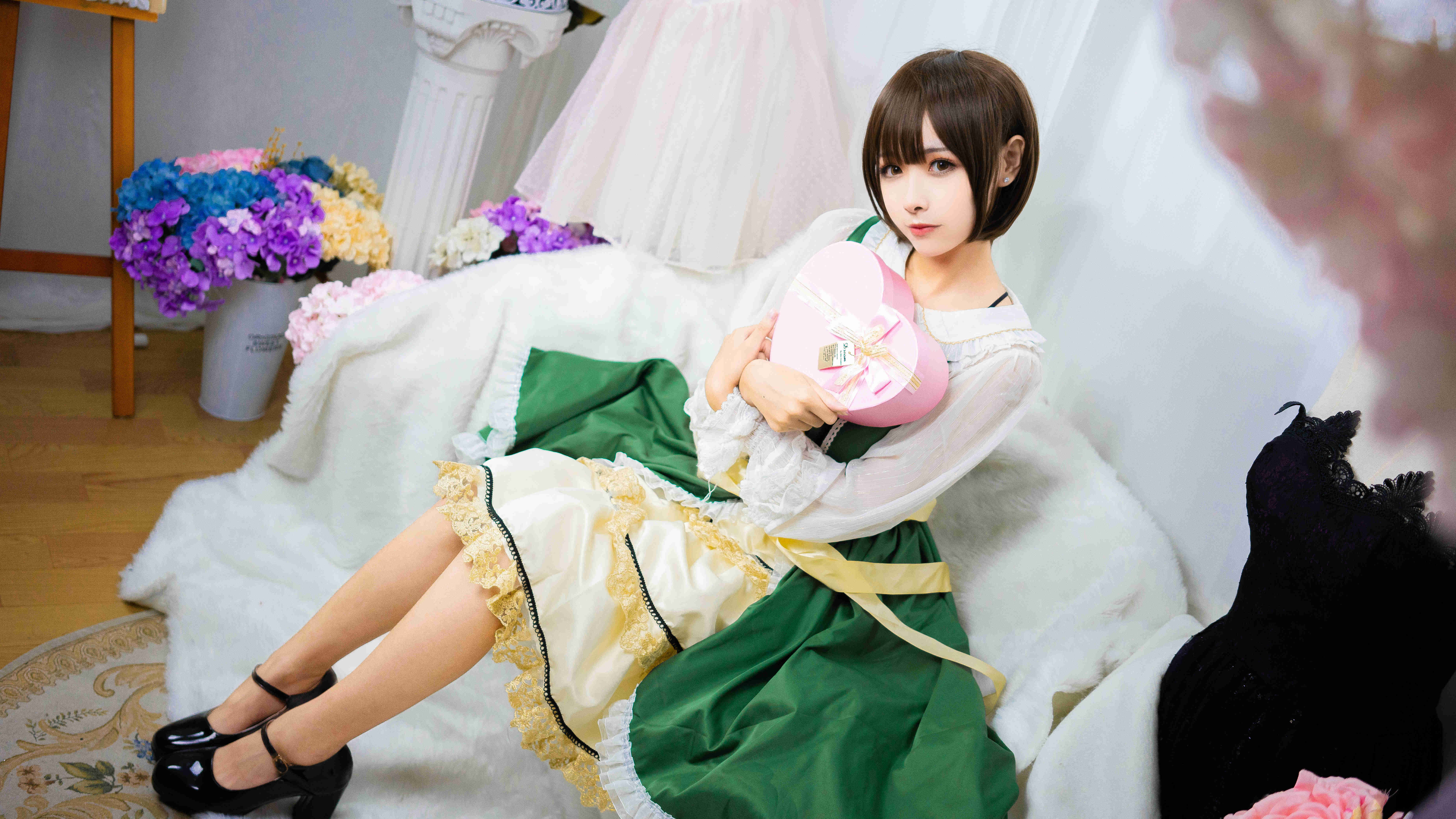 Momoko葵葵翠之海陆乃作品图欣赏，仙女般姿势-2